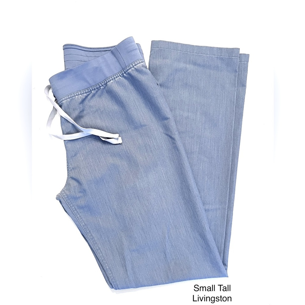 Figs Livingston, Size Small Tall, Heather Indigo